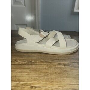 Chaco Women's Townes Midform Sandals In Angora Beige (bone/off-wht) Color Sz 10